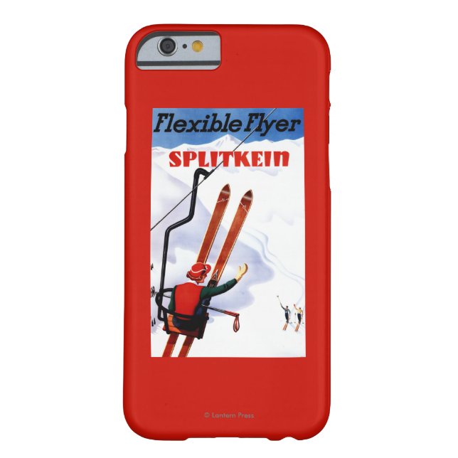 Flexibler Flyer Splitkein hölzerner SkisPromo Case-Mate iPhone Hülle (Rückseite)