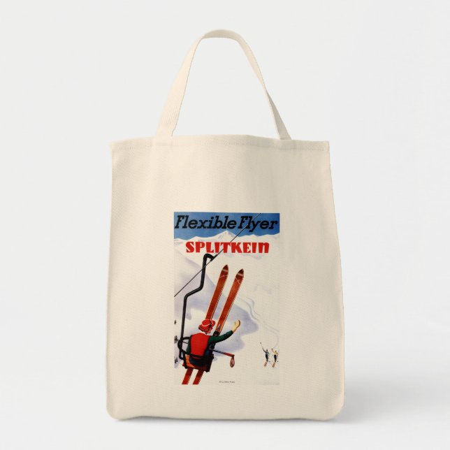 Flexibler Flyer Splitkein Holzskis Promo Tragetasche (Vorne)