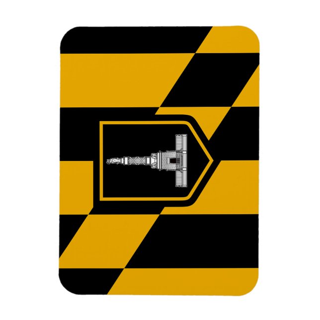 Flexibler Foto-Magnet mit Baltimore-Flagge Magnet (Vertikal)