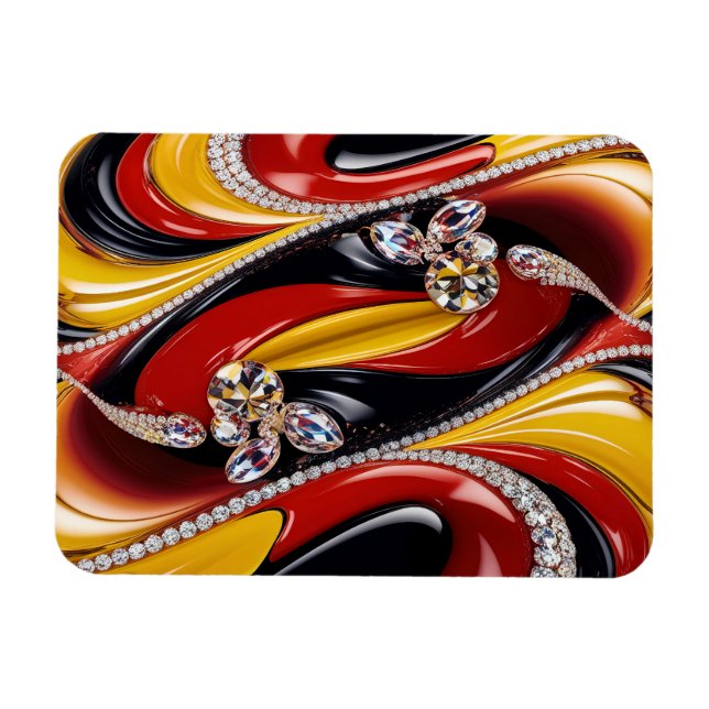 Flexibler Foto-Magnet mit belgischen Farben Magnet (Horizontal)