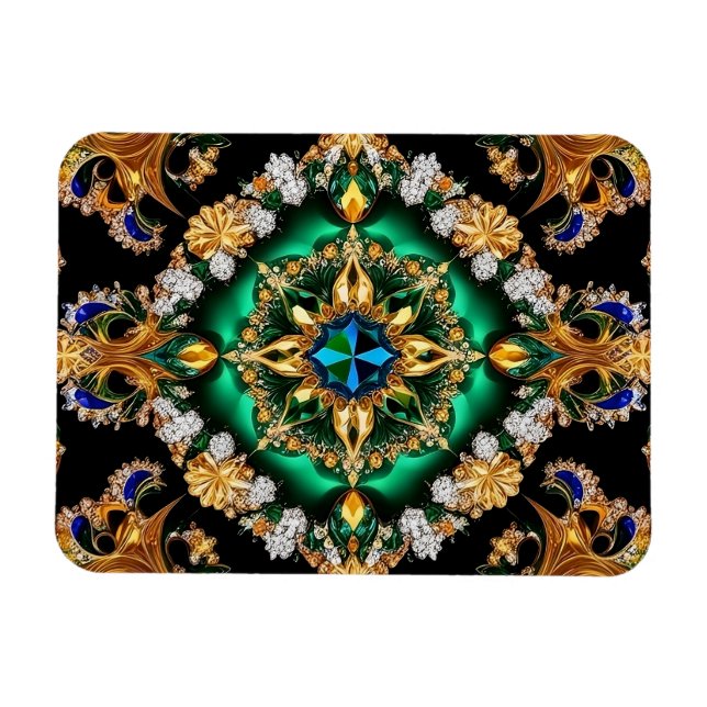 Flexibler Foto-Magnet mit brasilianischen Farben Magnet (Horizontal)