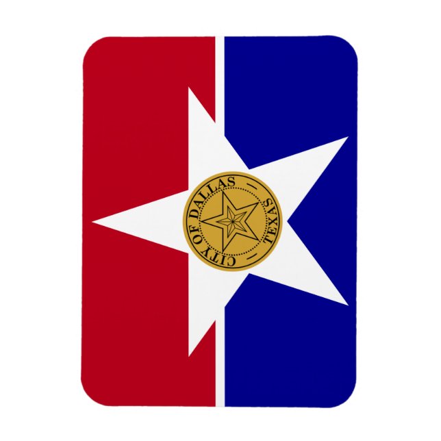 Flexibler Foto-Magnet mit Dallas-Flagge Magnet (Vertikal)