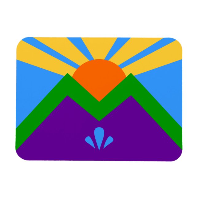 Flexibler Foto-Magnet mit Fahne von Manitou Spring Magnet (Horizontal)