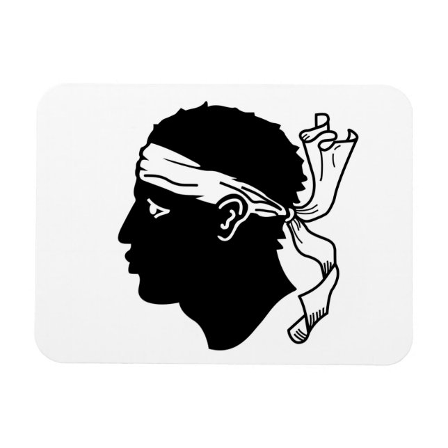 Flexibler Foto-Magnet mit Korsika-Flagge Magnet (Horizontal)