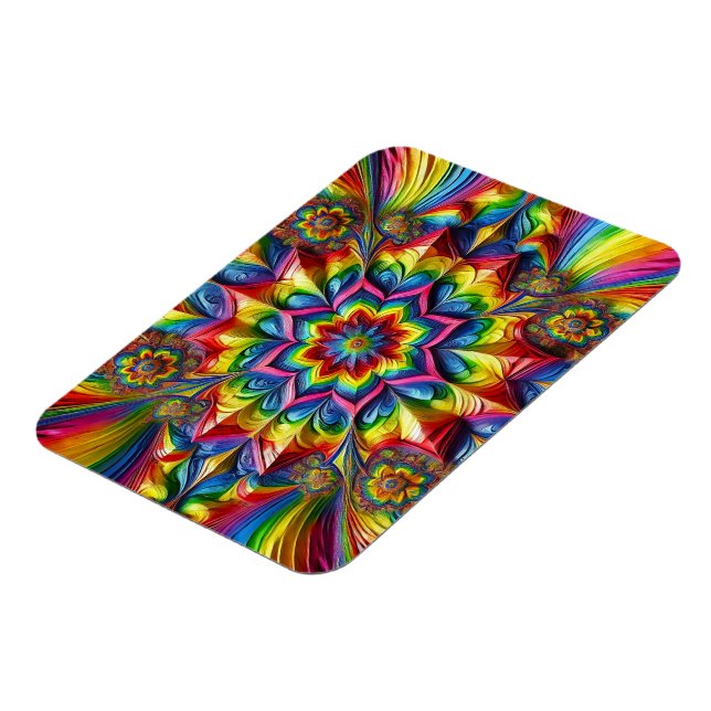 Flexibler Foto-Magnet mit LGBTQ-Farben Magnet (Linke Seite)