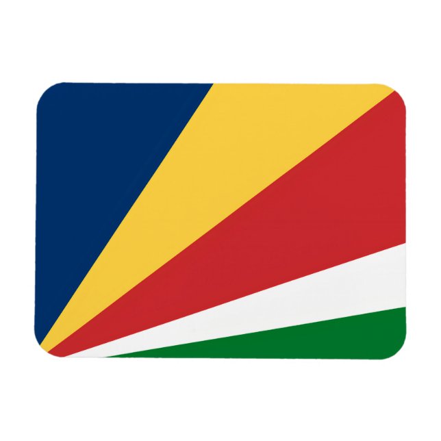 Flexibler Foto-Magnet mit Seychellen-Farben Magnet (Horizontal)