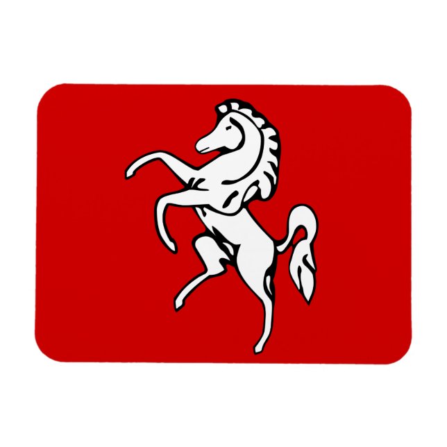 Flexibler Fotomagnet mit der Flagge von Kent Count Magnet (Horizontal)