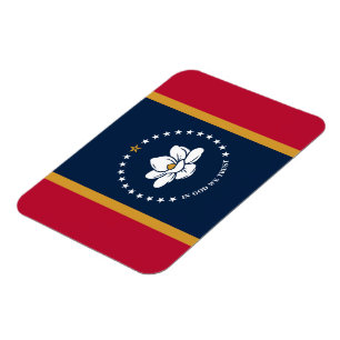 Flexibler Fotomagnet mit Flagge von Mississippi Magnet