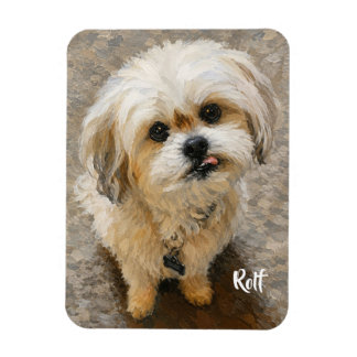 Flexibler Fotomagnet mit Malshi-Hund Magnet