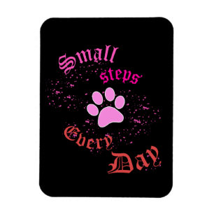 Flexibler Fotomagnet   Täglich kleine Schritte Magnet