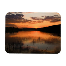 Flexibler Magnet Sonnenuntergang am Igelsbachsee