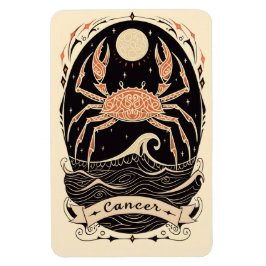 Flexibles Foto Magnet Krebs Celestial Zodiac Art