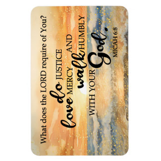 Flexibles Foto Magnet-Micah 6:8 Magnet