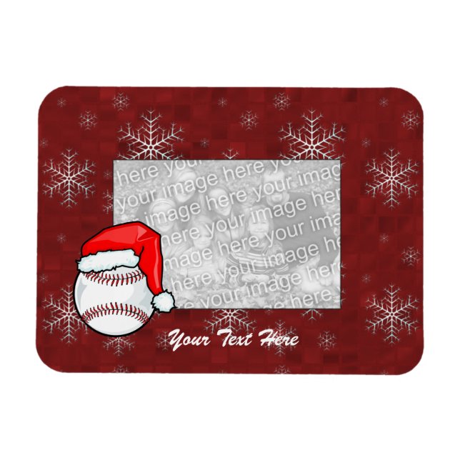 Flexibles Foto Magnet - Santa Baseball (Horizontal)