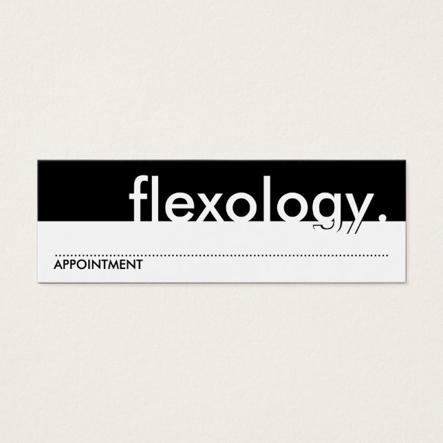 Flexologie. (Terminkarte) (Vorderseite)