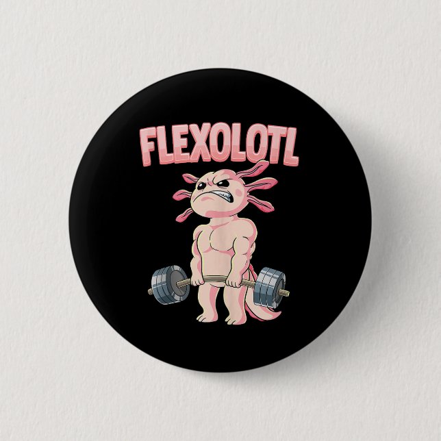 Flexolotl Axolotl Button (Vorderseite)