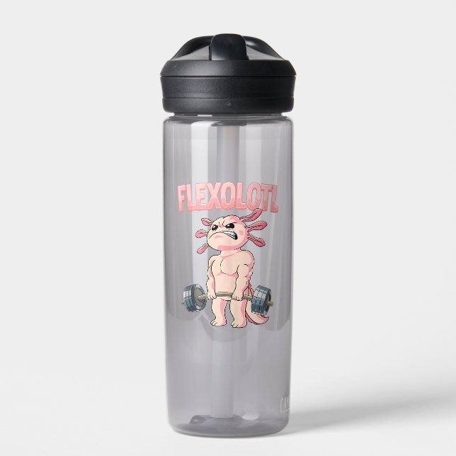 Flexolotl Axolotl Trinkflasche (Vorderseite)