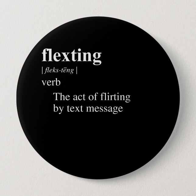 FLEXTING DEFINITION BUTTON (Vorderseite)