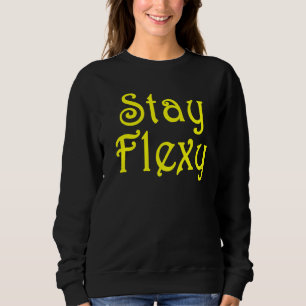 Flexy Motivierend Inspiriations- und Fitness-Q ble Sweatshirt