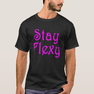 Flexy Motivierend Inspiriations- und Fitness-Q ble T-Shirt