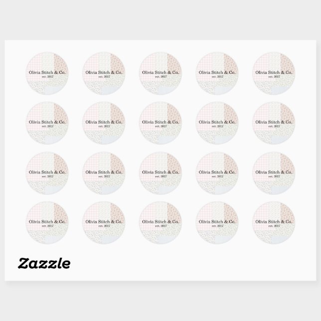 Flicken-Sticker Runder Aufkleber (Blatt)