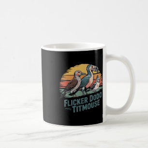 Flicker Dodo Titmouse Funny Retro Bird Liebhaber D Kaffeetasse