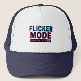 Flicker Mode Trucker Hat - ästhetisch und kühne Truckerkappe