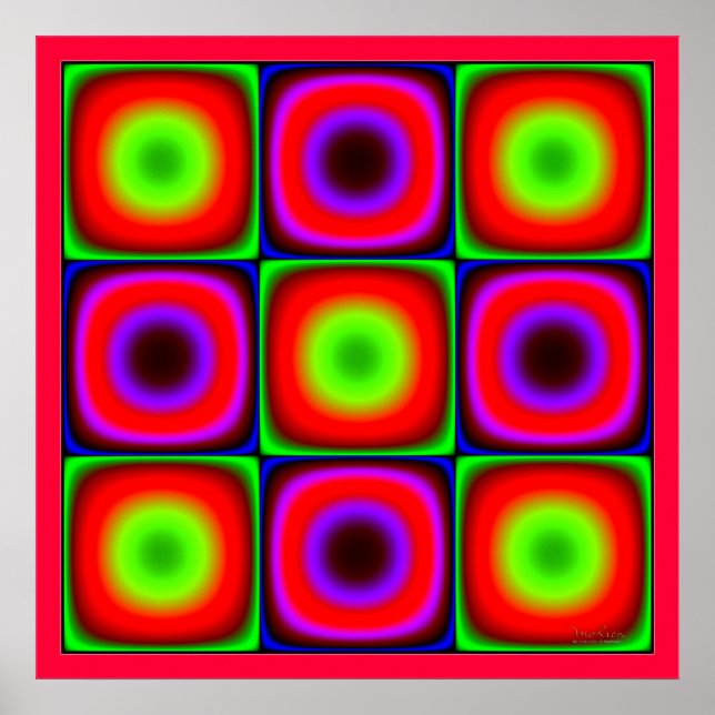 Flickering Color Combination Poster (Vorne)