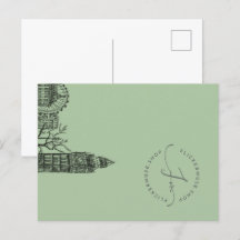 Flickermuse London Color Tone Sketch Postcard
