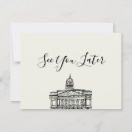 Flickermuse Nottingham Mocha Mousse Tone Sketch Postkarte