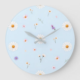 Flieder Blüten Große Wanduhr