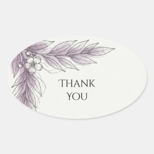 Flieder Botanischer Blatt Danke Sticker