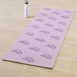 Flieder-Cowgirl-Rodeo-Muster Yogamatte