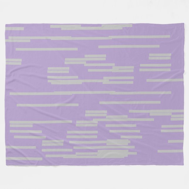 Flieder Fleecedecke (Vorderseite (Horizontal))