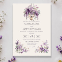 Flieder-Garten-Laternen-Romantik-Hochzeitseinladun