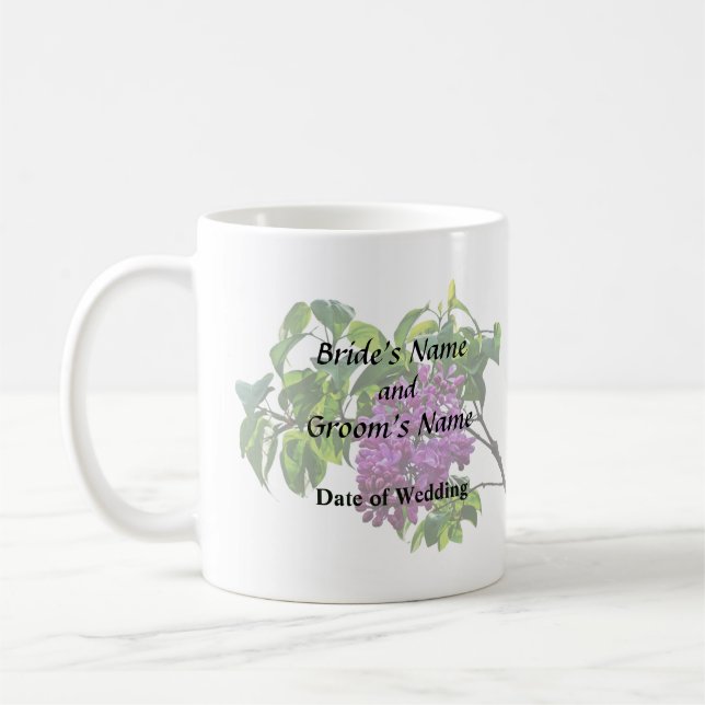 Flieder in Blüte Kaffeetasse (Links)
