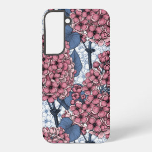 Flieder in rosa und blau samsung galaxy hülle
