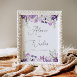 Flieder-Lavendel-Ratschläge und Wünsche für Frisch Poster