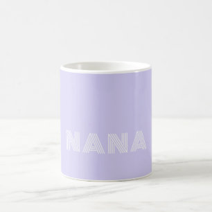 Flieder Lavendel & Weiß Spaß Schriftname Custom 01 Kaffeetasse