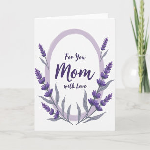 Flieder-Mama-Blumen-Liebe-Karte Karte