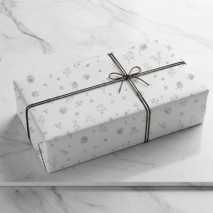 Flieder Minimal Floral Geschenkpapier
