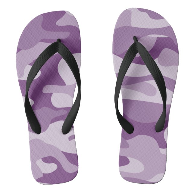 Flieder Monocolor Camo Flip Flops (Fußbett)