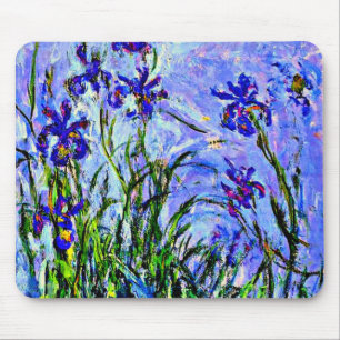 Flieder-Schwertlilien von Claude Monet Mousepad