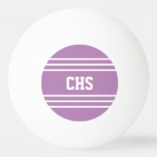 Flieder Stripes kundenspezifische Monogrammbälle Tischtennisball