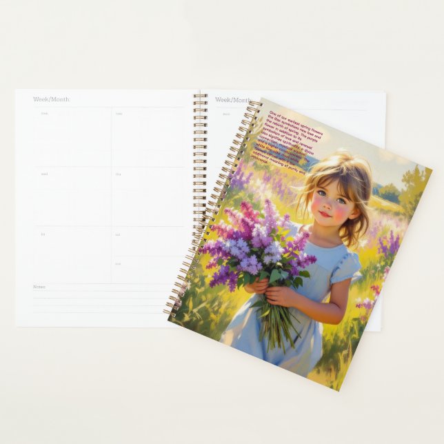 Flieder-Symbolik-Kalender Planer (Anzeige)