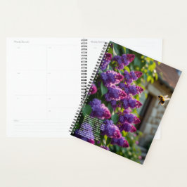 Flieder-Symbolik-Kalender Planer