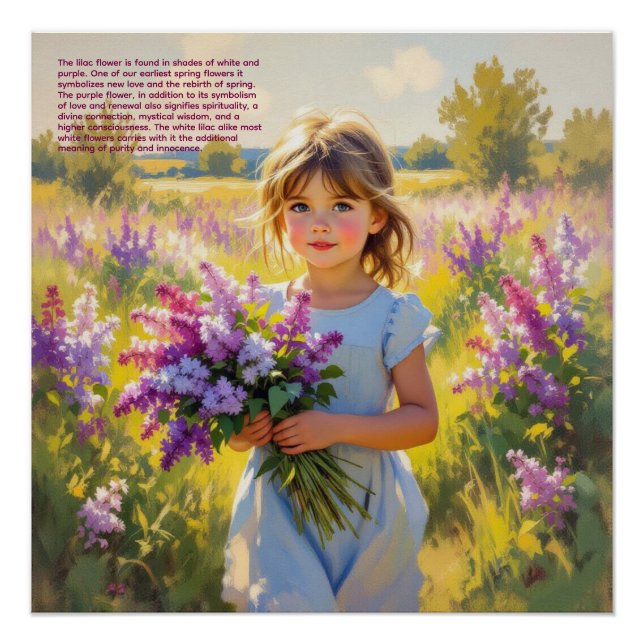 Flieder-Symbolik Poster (Vorderseite)