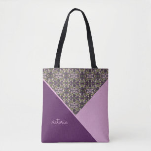 Flieder und Aubergine Chic Tasche