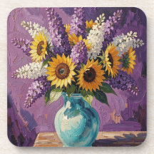 Flieder und Sonnenblumen | Botanisches Design