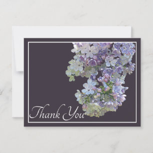 Fliederblumen Pflaumen Hintergrund Danke Postkarte